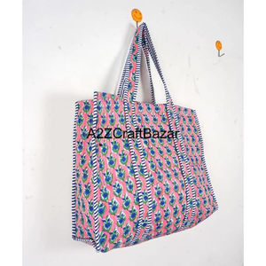 กระเป๋าหิ้วชายหาดลายทางผ้าฝ้ายแท้ 100% ขนาดใหญ่สำหรับผู้หญิง พร้อมหูหิ้วยาว-ใช้ได้ทุกวันสำหรับการช้อปปิ้งและงานแสดงสินค้า - Product Image 6