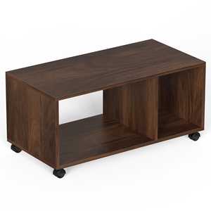 Mesa de Centro Moderna Taury de Madera de Arce Marrón/Consola para Tetera con Ruedas para Sala de Estar, Muebles de Hogar, Compatible con Juego de Sofás - Product Image 1
