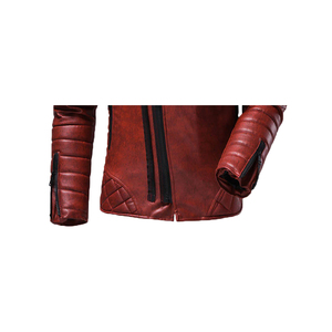 Heated Reversible Men's Winter Leather Jacket Waterproof Windproof Breathable Quick-Dry Multi Logo Front Wool <b>Liner</b> Casual - Product Image 3