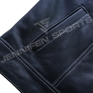 Gilet de motard en similicuir coupe diamant style américain, qualité supérieure, sur mesure, nouveau style 2026, personnalisable - Product Image 3