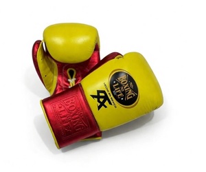 Canelo No Boxing No Life Yellow Red Real Cowhide Leather Lightweight Boxing <b>Gloves</b> Mexican Style Lace-Up Breathable Adult - Product Image 5