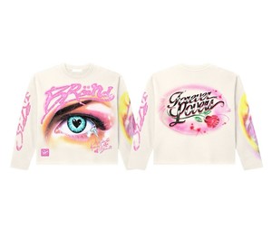 2026 TAHAD Customized Men's 100% Cotton Waffle Long Sleeved T-<b>shirt</b> Spray-painted <b>Flame</b> Cross Pattern Street Style - Product Image 1