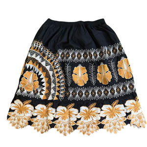 Minifalda Bordada con Diseño de las Islas Polinesias para Mujer, Faldas Polinesias de Poliéster Transpirable, Estampadas y Personalizadas - Product Image 1