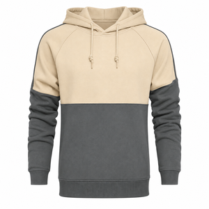 Sweat-shirt à capuche unisexe 220g doublé polaire, couleur unie, coupe ample, polyester coton, impression numérique, haute qualité, hiver, vente en gros - Product Image 1