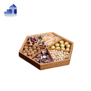 Bandeja para Pescado de Madera Ecológica Moderna Thanh Tung Thinh, Caja de Almacenamiento de Bambú con 6 Compartimentos, Organizador de Cocina Modular de Madera Natural - Product Image 4