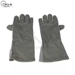 ถุงมือกันไฟ Nomex สำหรับนักบิน ทนความร้อน ป้องกันเปลวไฟ หนังแกะแท้ สำหรับงานยุทธวิธี การบิน และเจ็ท ขายส่ง - Product Image 3