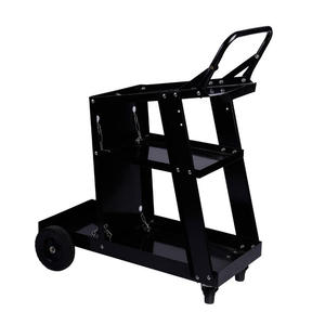 OEM ODM Welding Cart Heavy Duty Wheel Dolly Steel Welding Machine <b>Trolley</b> Dolly With Chain Handle and Drawers High Quality - Product Image 3