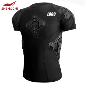 Custom Body Safe Guard Sports Padded Jersey Bicycle Cycling Body Protective Undershirt Men Bike Padded Compression Shirt - Product Image 1
