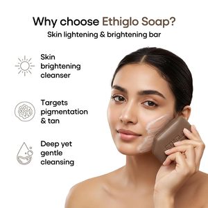 Jabón de Limpieza Profunda Ethiglo para Todo Tipo de Piel |   Ayuda a reducir las cicatrices del acné, la opacidad, el bronceado y la pigmentación. |   75g (Paquete de 2) - Product Image 3