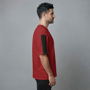 Hot High Quality 100 Cotton Oversized Drop Shoulder Premium T-shirt for Men 200 GSM T-Shirt Custom DTF printed logo man tee - Product Image 2