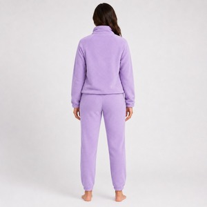Conjunto Deportivo de Felpa para Mujer, Sudadera con Capucha y Pantalones Deportivos Elegantes con Forro Interior Suave, Ropa Deportiva Urbana - Product Image 6