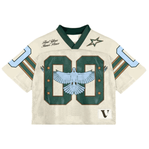 Custom Printed Polyester Man Cropped Oversized Vintage Streetwear Sports Retro American Boxy Mesh Jersey <b>Soccer</b> Football Short - Product Image 3
