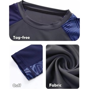 Prix de gros usine Rashguard à manches longues pour hommes et femmes, avec logo personnalisé, pour arts martiaux, entraînement NO GI Grappling BJJ - Product Image 5