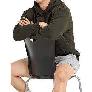 Nouveauté : Sweat à capuche tricoté uni pour homme, coupe classique, 100% coton molletonné, haute qualité, style urbain avec poche, vente en gros - Product Image 3