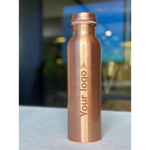 Botella de Agua de Cobre Puro 2026 con Acabado Brillante y Diseño Nuevo, Tapa de Rosca, Asa de Transporte, para Ayurveda, Gimnasio en Casa, Accesorios de Yoga - Product Image 2