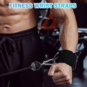 PROFIT SPORT Sangles de poignet en néoprène avec anneau en D pour la musculation, l'entraînement en salle de sport, le soutien des exercices, antidérapantes et réglables - Product Image 4