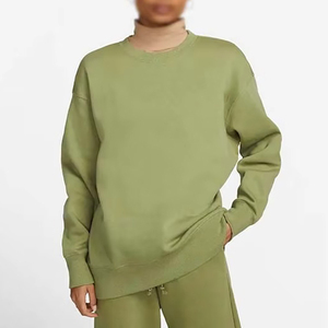 Sudadera de algodón al por mayor con cuello redondo, color personalizado, unisex, extragrande, con capucha bordada, ropa de invierno extragrande para mujer - Product Image 1