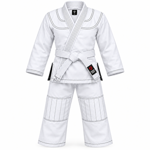 CHAMPS GEARS Kimono de Jiu-Jitsu Brésilien Personnalisé en Coton Tissé Perlé, Uniforme BJJ, Vêtement d'Arts Martiaux Modèle CGBJJ-08 Unisexe Respirant - Product Image 3