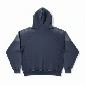 Sudadera con Capucha Personalizada con Lavado Ácido OEM ODM, MOQ Bajo, 500GSM, Estilo Vintage Desgastado, Oversize, de Forro Polar, Lisa, para Hombre y Mujer - Product Image 3