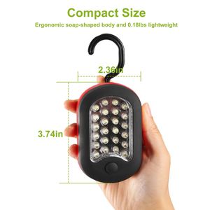 27LED Compact Portable Magnetic <b>Flashlight</b> Hang Lights with Hook for Camping Hiking Emergency-Headlamp Category - Product Image 2