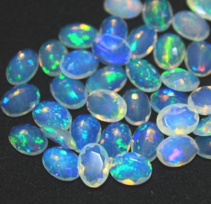 Transparent Blue Opal Natural Loose <b>Stone</b> Gemstone Cabochon 10x12mm Oval Cut Super Fine Quality From Rajasthan by Hasnain <b>Gems</b> - Product Image 5