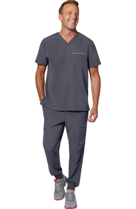 Hospital Uniforms Medical Scrubs Nurse Long Sleeve Woven Scrub Suit Men Customized Color Stretchy Set scrub Uniform - Product Image 2