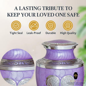 โกศบรรจุอัฐิรูปปีกนางฟ้าสีตามสั่งสำหรับผู้ใหญ่ |   โกศบรรจุอัฐิโลหะรักษ์โลก ทนทาน ขนาด 220 คิวบิกอินช์ | - Product Image 3