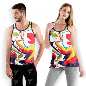 Camiseta sin Mangas para Hombre de Primera Calidad, Diseño Personalizado, 100% Poliéster, Impresión por Sublimación, Informal, Deportiva, Transpirable, Ajuste Sin Costuras, Secado Rápido - Product Image 1