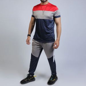 Conjunto deportivo premium para hombre de EE. UU., camiseta y pantalones, ligero, transpirable, para gimnasio, correr, fitness, elegante. - Product Image 5