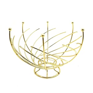 Indian Art Villa Decorative Steel <b>Basket</b> Intricate Cutwork Design Metal <b>Basket</b> with Finishing Touch - Product Image 5