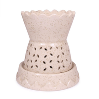 Mini diffuseur d'huiles essentielles électrique en céramique |   Diffuseur d'huiles essentielles artisanal pour parfumer la maison, décorer le spa, cadeau décoratif