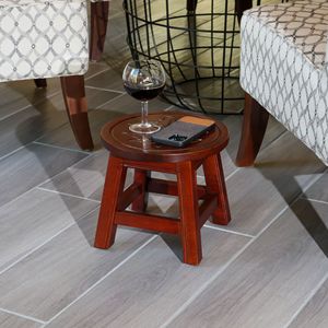 Maple Leaf Cherry Carved Wooden <b>Step</b> <b>Stool</b> Kids' Furniture - Product Image 4