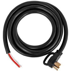 Cable de alimentación para RV NEMA 14-50P, 30-50A, para generador, 6/3 + 8/1 AWG a sistemas eléctricos de cable desnudo para RV - Product Image 2