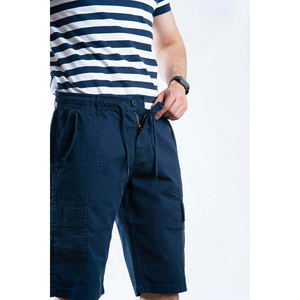 Shorts Cargo d'Été en Coton pour Homme, Style Sportif Urbain, Respirant, Longueur Genou, Tissé, Taille Élastique, Logo, XXS - Product Image 6