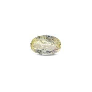Loose 2.3 Carat Oval Cut Yellow Sapphire Gemstone for Fine Jewelry - Product Image 1