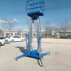 Cột đơn và cột dọc đôi Nâng Nền tảng Nâng Thủy Lực Hợp kim nhôm 100-300kg nền tảng làm việc trên không 6M-14m - Product Image 3