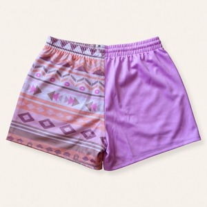 Shorts Deportivos Transpirables de Secado Rápido con Estampado Digital y Logotipo Personalizado al por Mayor, 100% Poliéster, Shorts de Rugby con Bolsillos, Estilo Aborigen - Product Image 2
