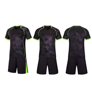 Conjunto Deportivo de Camiseta y Pantalones Cortos de Fútbol Personalizados, Ropa Deportiva Ligera y Transpirable para Entrenamiento en Equipo, Uniforme de Fútbol Personalizado al por Mayor - Product Image 1