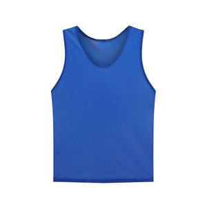 Green Mesh Sleeveless Sports Vest Neck Breathable Unisex Adult <b>Training</b> <b>Bibs</b> 100% Polyester Winter Regular Fit Digital Printed - Product Image 4