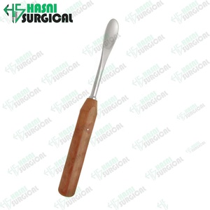 Os raspatoire de haute qualité courbé avec manche Tufnol 19cm 6mm par Hasni Surgical Fabriqué au Pakistan - Product Image 5
