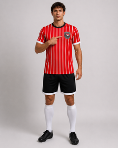Kit de football pour hommes Dumela International, manches courtes, été, uni, séchage rapide, respirant, écologique, antibactérien, polyester - Product Image 3