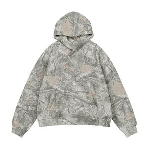 Sweat-shirt à capuche en coton mélangé à imprimé camouflage jungle fabriqué au Pakistan pour hommes et femmes, style urbain - Product Image 1