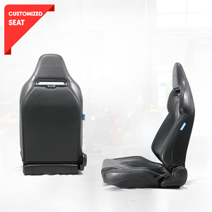 Chaise de jeu ergonomique personnalisée en cuir PU, dossier haut, pivotante, inclinable, style course, pour ordinateur et bureau de direction - Product Image 2
