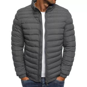 Blouson matelassé léger en toile à col montant pour homme 2025 – Style urbain personnalisé, tendance et simple - Product Image 6