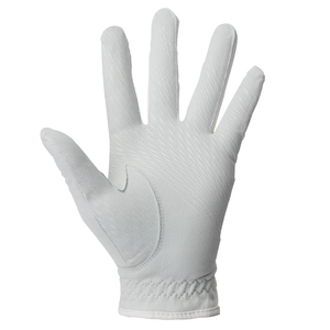White Genuine Leather Golf <b>Glove</b> Right Hand Non Slip Breathable Moisture Wicking Full Finger Unisex <b>Sports</b> <b>Glove</b> - Product Image 2