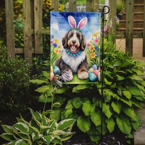 Bernedoodle Easter Egg Hunt Decorative Yard <b>Flag</b> Multicolor Mailbox <b>Garden</b> <b>Flag</b> Banner for Patio Artwork for Flower Beds - Product Image 2