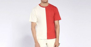 T-shirt pour homme en jersey de coton, tissu doux au toucher, respirant, confortable, coupe décontractée, style moderne minimaliste, essentiel - Product Image 5