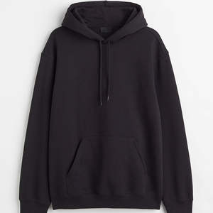 Sudadera con Capucha Negra Extra Grande para Hombre, Sudadera con Capucha de Algodón y Felpa, Sudadera Urbana con Logotipo Personalizado OEM - Product Image 1