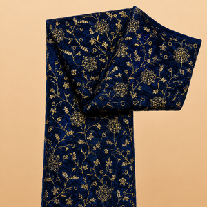 Tela de terciopelo bordada para Abaya, Kaftan, ropa modesta, diseño del Golfo y Emiratos Árabes Unidos, material textil de calidad de exportación para la industria de la moda. - Product Image 5