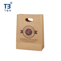 Excelente bolsa de papel con asa en forma de D, 280x280x150mm, ideal para compras, comerciantes, embalaje, proveedores de dropshipping.